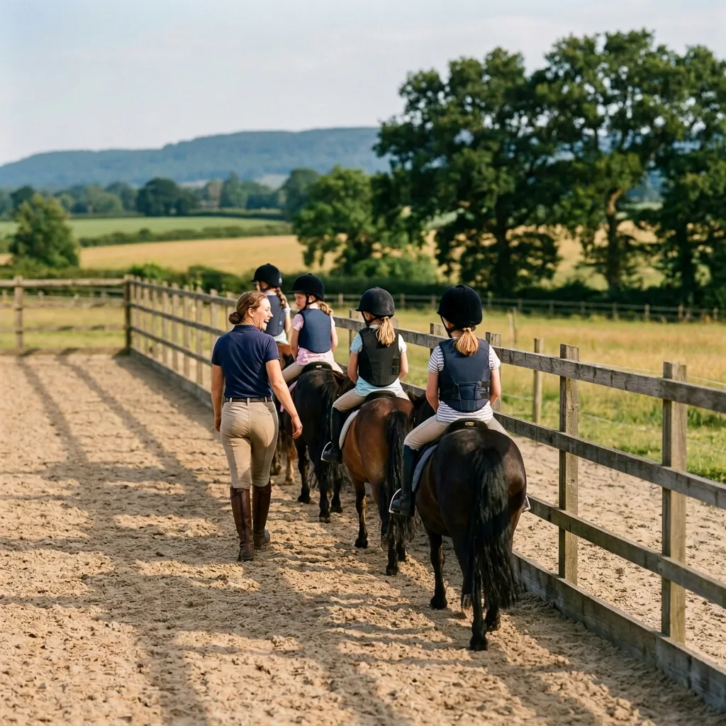 Cours de poney à Orcier, Haute-Savoie